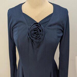 1970s Julie Miller of California Long Sleeve Maxi Dress